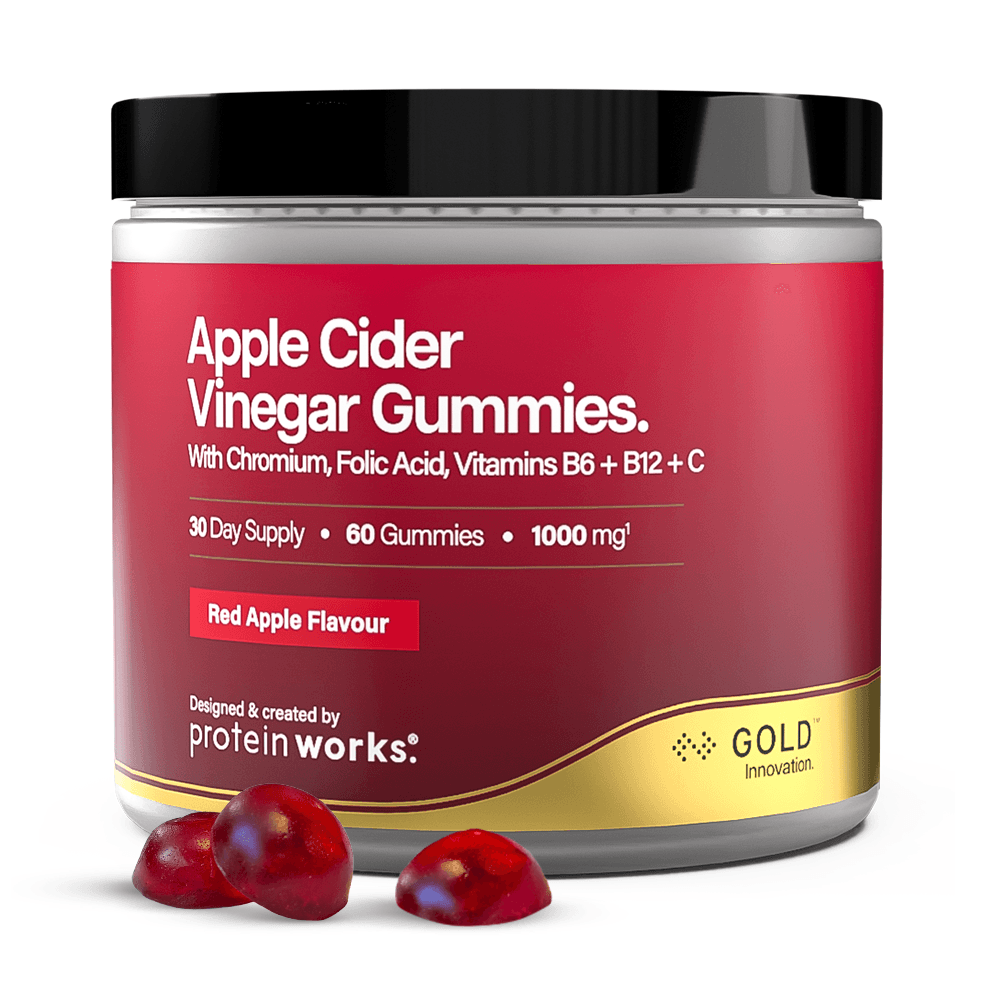 Protein Gold Apple Cider Vinegar Gummies 60 Gummies Added Vitamin B12 & Folic Acid Packed With Essential Nutrients Delicious And Easy To Enjoy