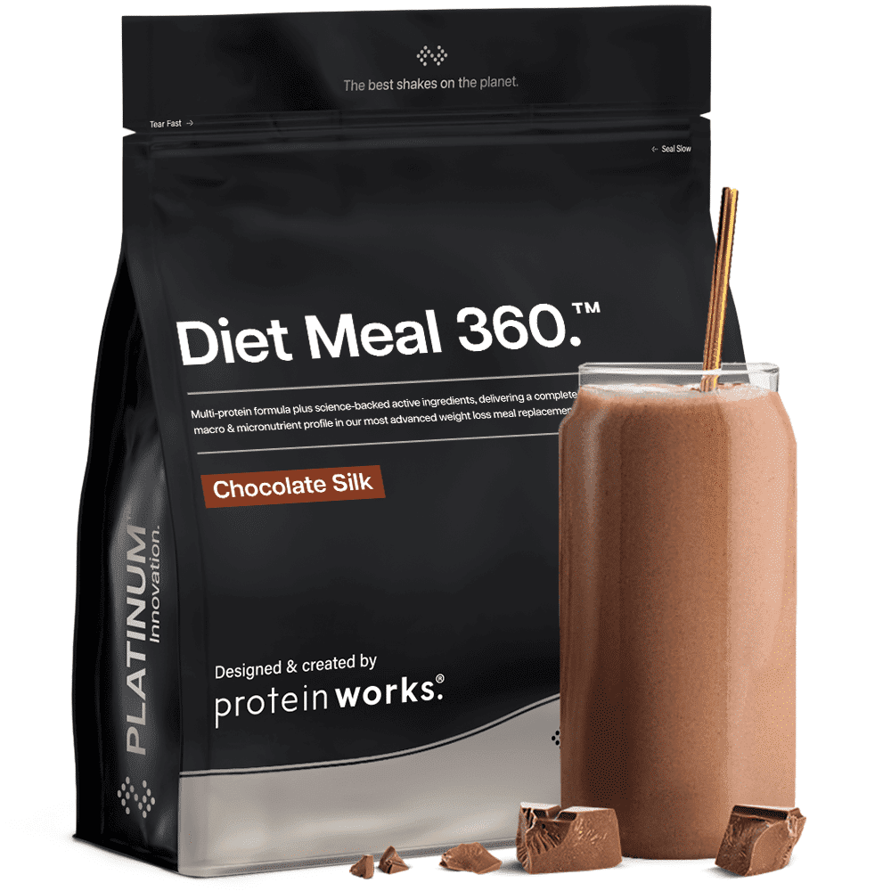 Protein Chocolate Silk Diet Meal 360 Platinum 500G From 200 Calories Meal Replacement Powder Nutritionally Complete Meal