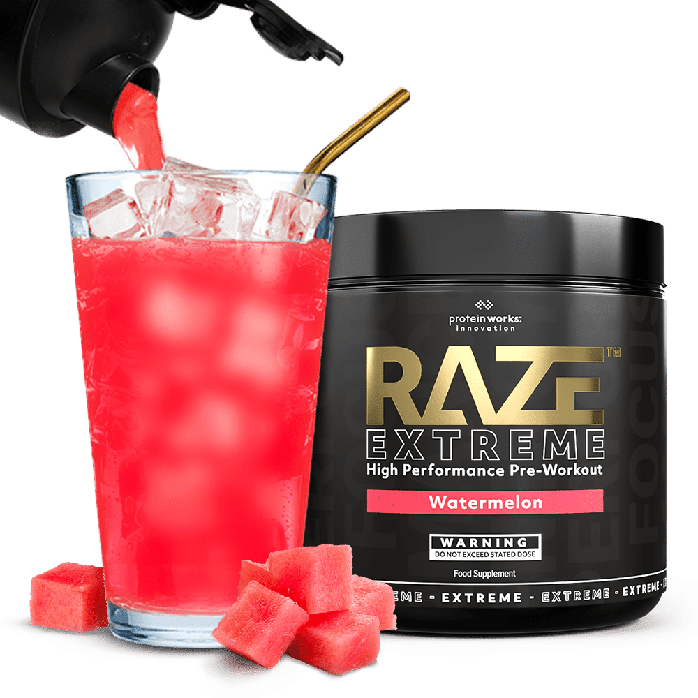 Protein Watermelon Raze Extreme 30 Servings Added Creatine Premium Pre Workout Pre Workout Supplement Powder