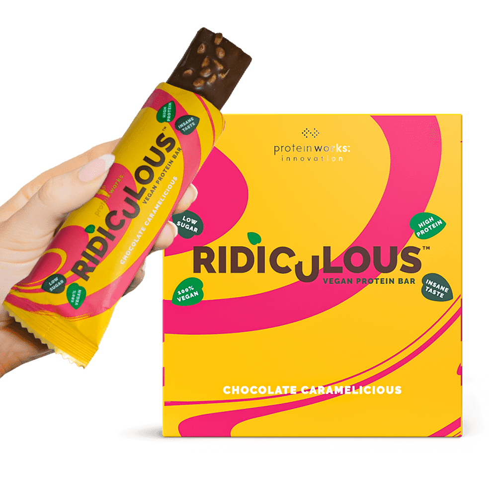 Protein Chocolate Caramelicious Ridiculous Vegan Protein Bar 9 Pack 15G Protein Per Bar High Protein Vegan Bar Plant Based Protein Snack
