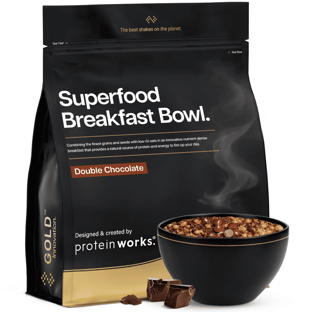 Protein Double Chocolate Superfood Breakfast Bowl Gold 1.2Kg Nutrient Dense Super Breakfast High Protein Breakfast Healthy Breakfast