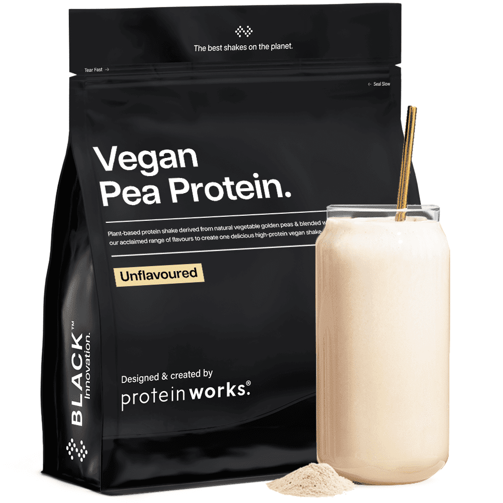 Protein Unflavoured Vegan Pea Protein Black 500G 24G Plant Protein Plant Based Protein Vegan Protein Shake