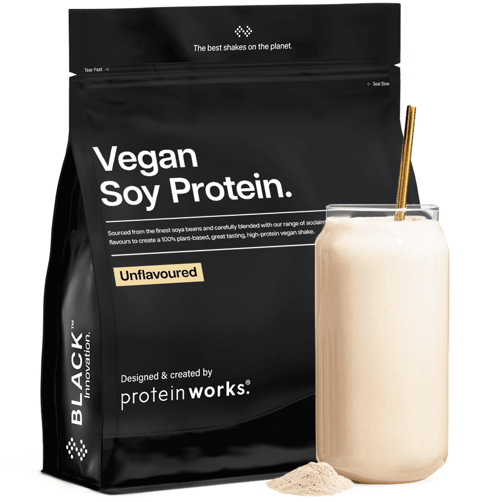 Protein Works Vegan Soy Protein Black