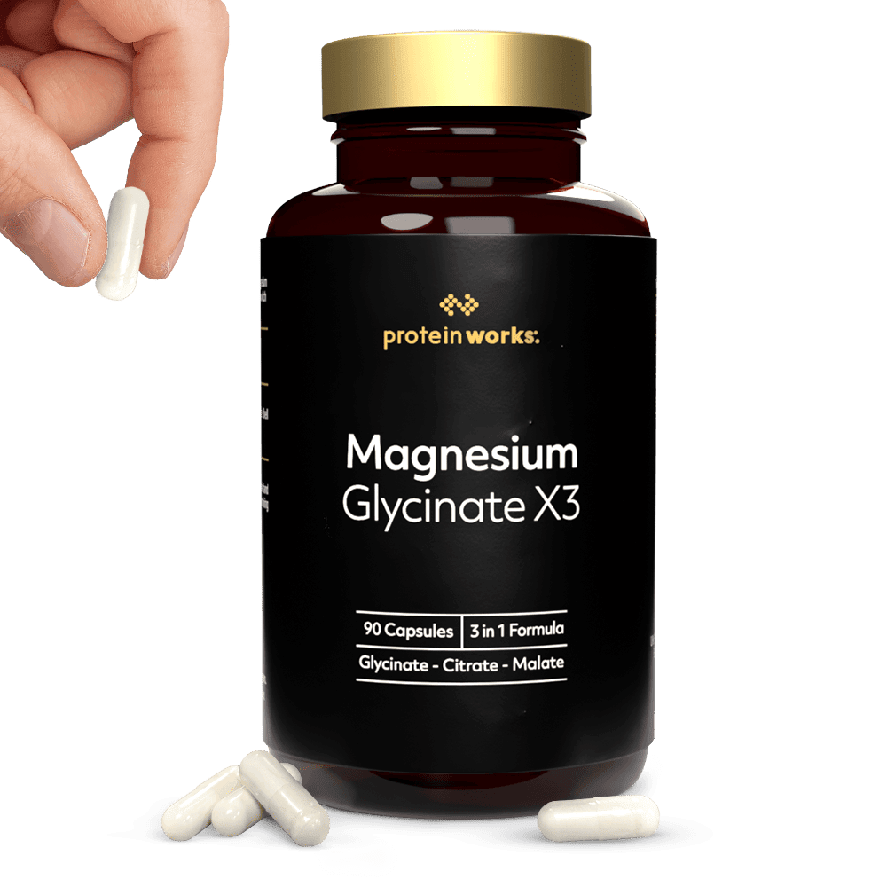 Protein Works Unisex Magnesium Glycinate X3 - 1800Mg Magnesium - Capsules - Bisglycinate, Citrate & Malate - 3 Months Supply - Vegan Size 180