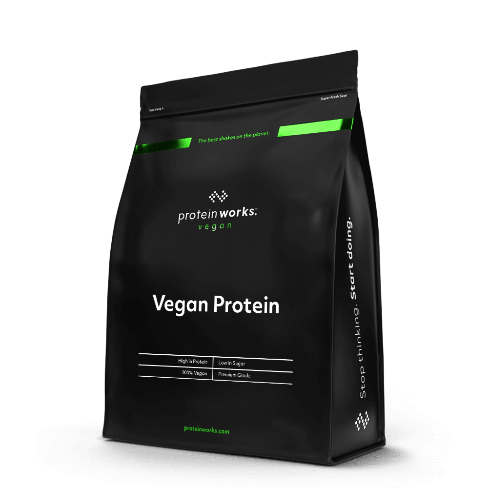 Las obras de proteína vegana wondershakeproteína vegana agitarSúper Suave Sabor 