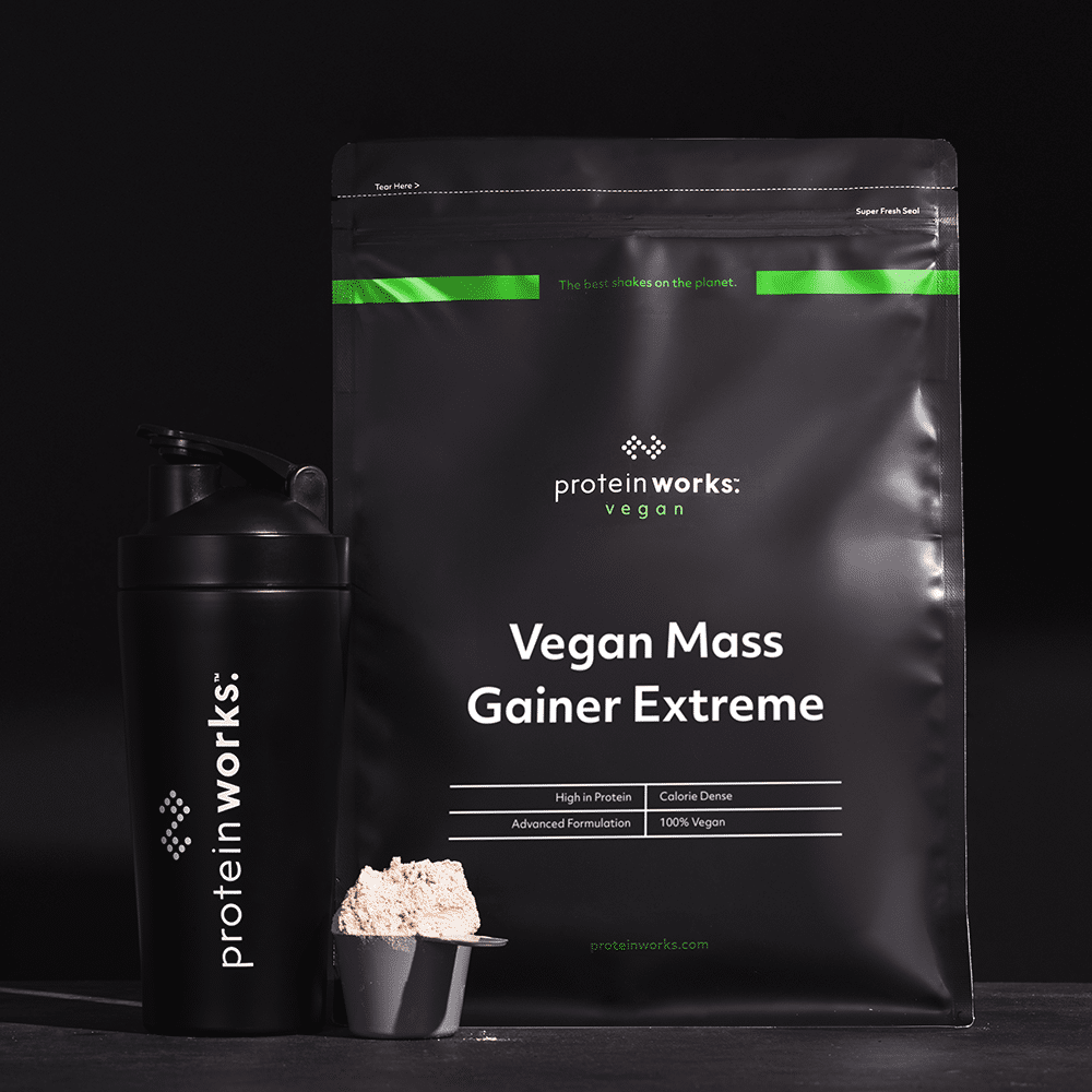 Vegan Mass Gainer Extreme Pouch and Shaker