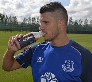 Kevin Mirallas Drinking TPW Recovery Shake
