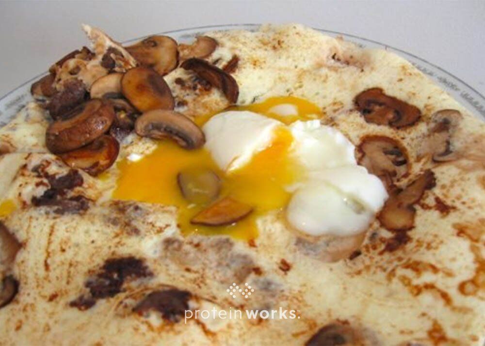 Egg White Powder Venison & Mushroom Omelette