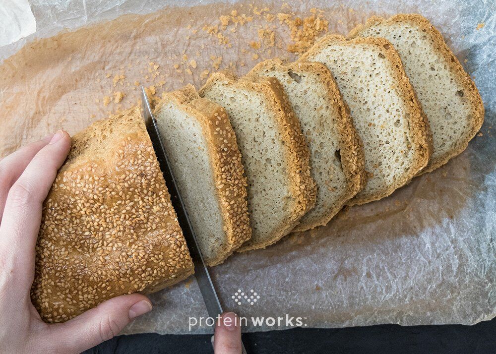 High Protein Caraway Tahini Bread