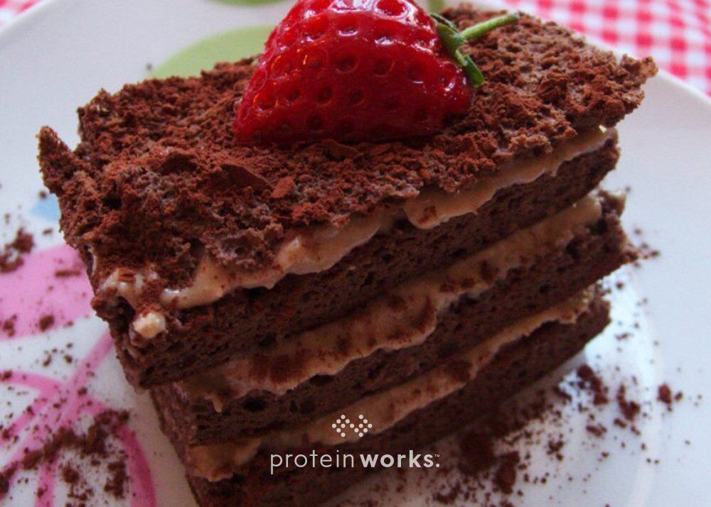 Choco Latte Protein Cake