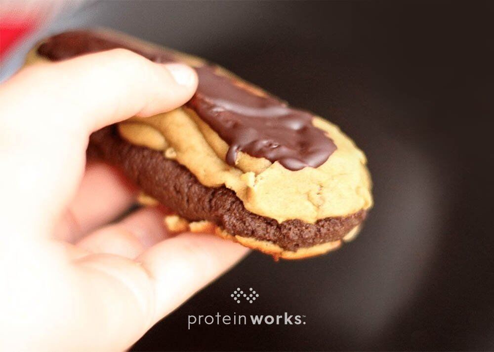 Dark Chocolate Protein Éclairs