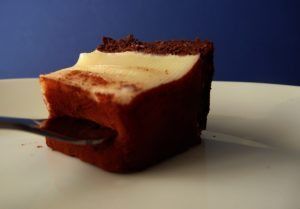 White & Dark Chocolate Protein Flancake: A Love Story