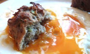 Saffron & Courgette/Zucchini Protein Scones