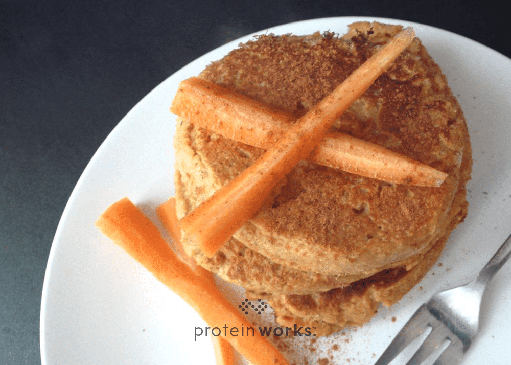Carrot Cake Protein Pancakes (Gluten & Dairy Free)