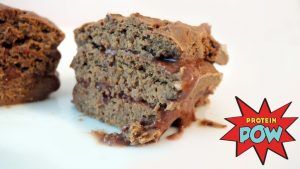 Toffee Protein Cakes with Almond Butter