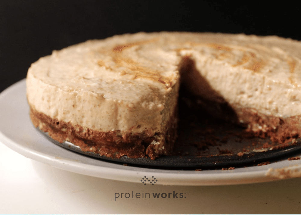 No-Bake Cappuccino Protein Cheesecake