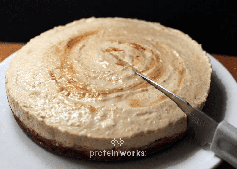 No-Bake Cappuccino Protein Cheesecake