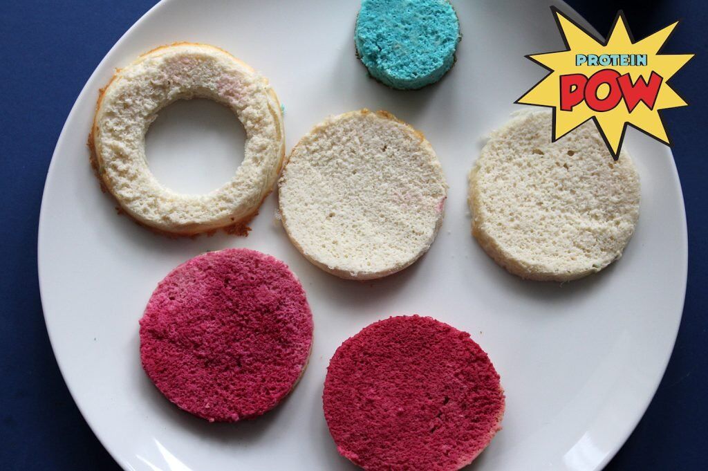 4th of July Protein Flag Cake (Gluten-Free, Low Carb, Low Fat)