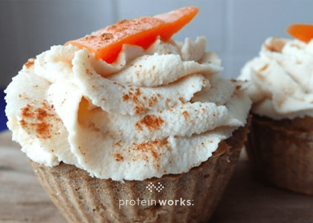 Carrot Cake Protein Cupcakes (Gluten & Dairy Free)