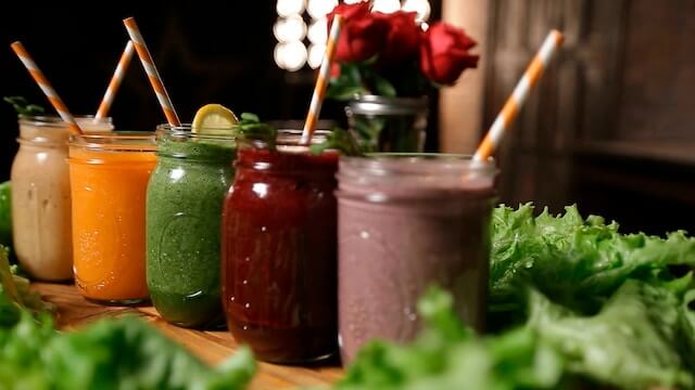 colourful smoothies