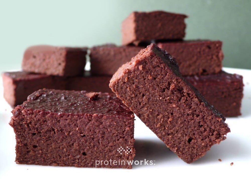 Guy Fawkes Protein Brownies