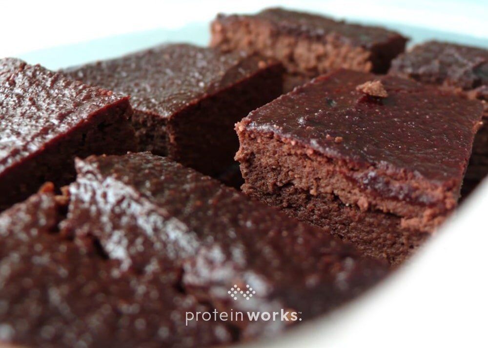 Guy Fawkes Protein Brownies