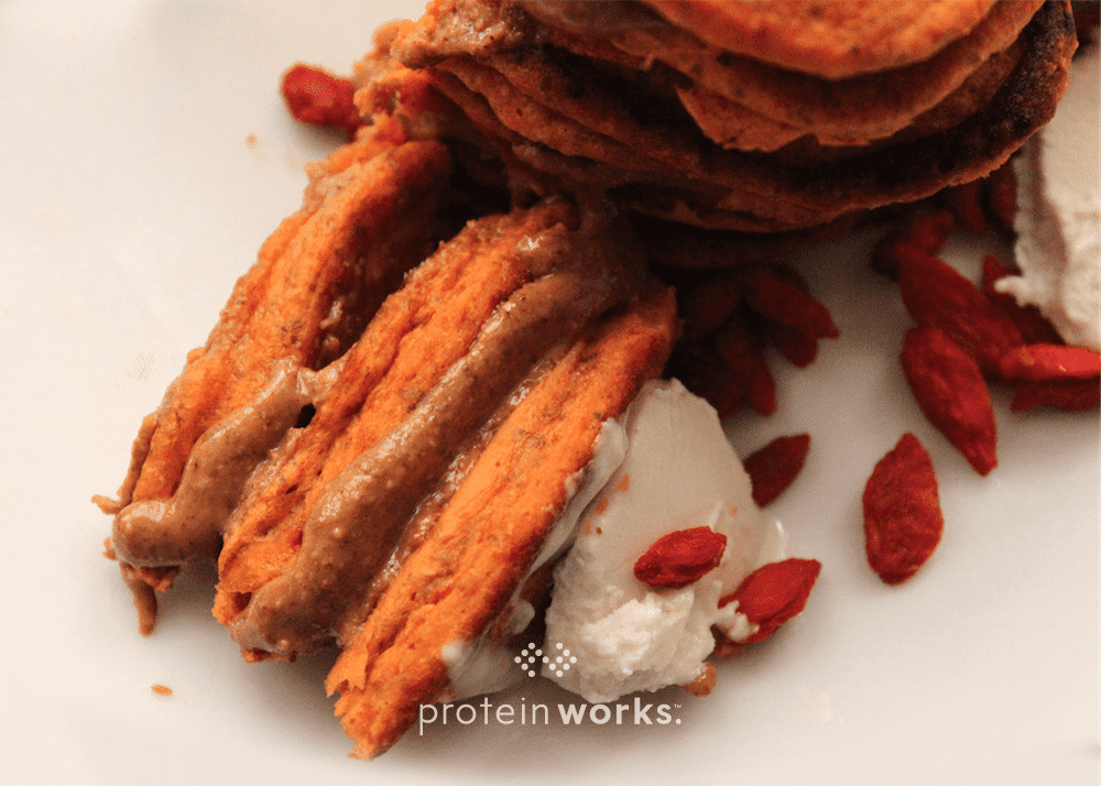 The Most Amazing Goji Berry Protein Pancakes on Earth (Dairy-Free & Gluten-Free)