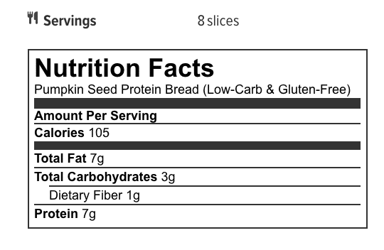Pumpkin Protein Bread