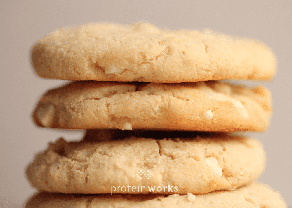 White Chocolate Chunk & Macadamia Nut Protein Cookies