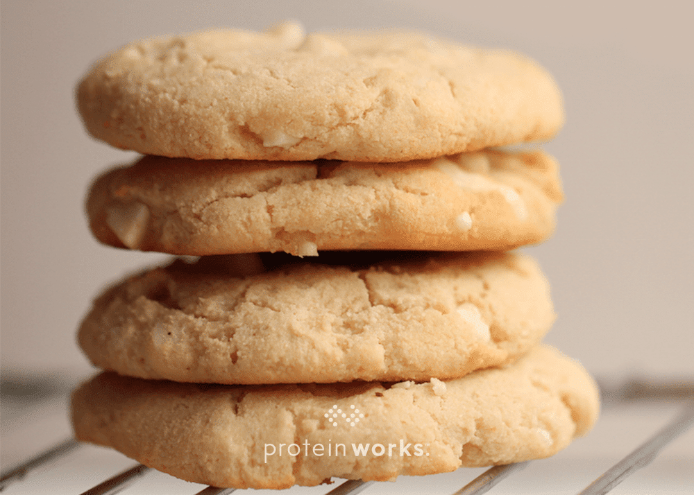 White Chocolate Chunk & Macadamia Nut Protein Cookies
