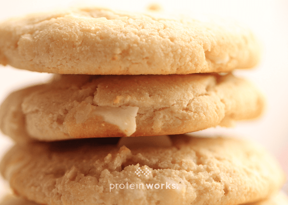 White Chocolate Chunk & Macadamia Nut Protein Cookies