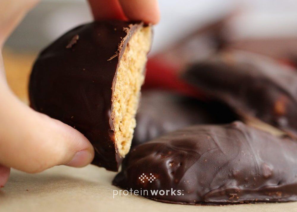 Reese's Inspired Peanut Butter Protein Eggs