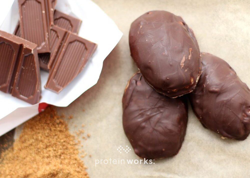 Reese's Inspired Peanut Butter Protein Eggs