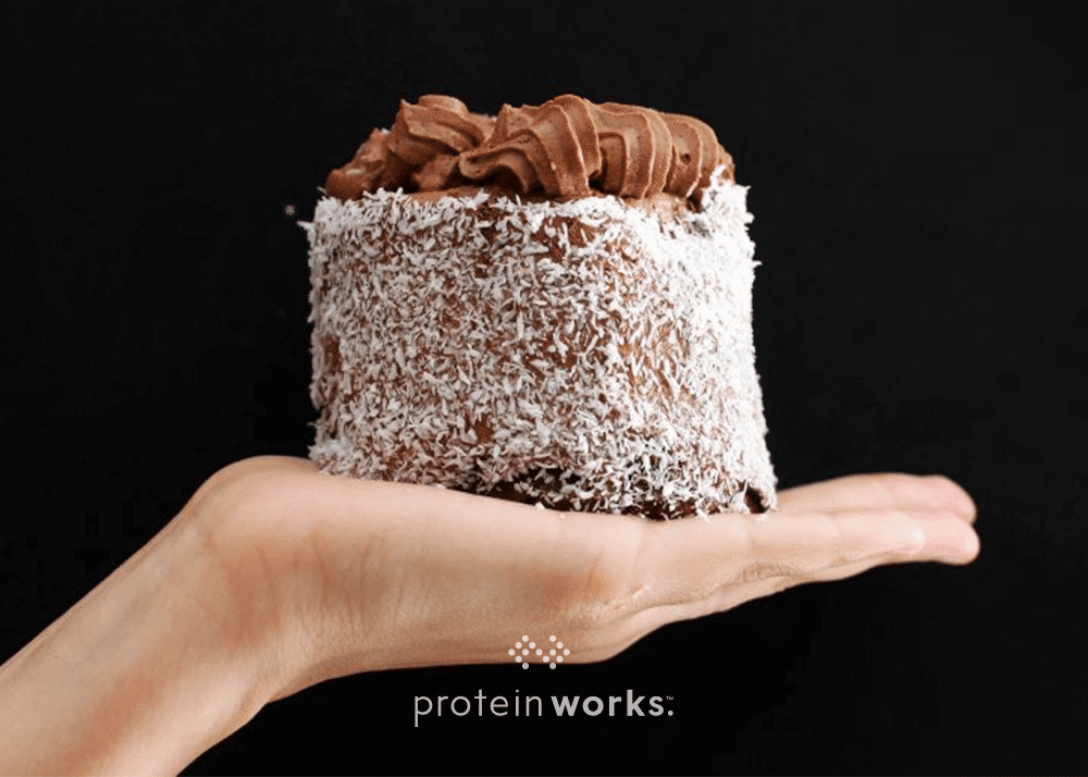 Layered Double Chocolate Protein Cake