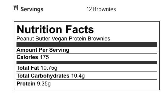 Vegan Protein Brownies