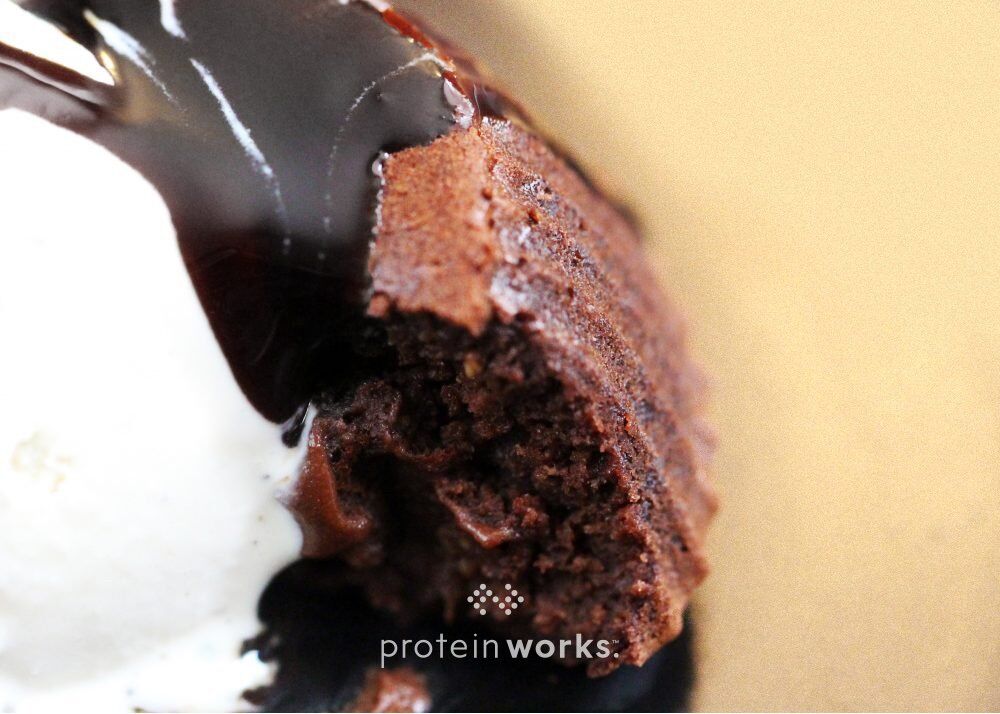 Molten Chocolate Protein Cake (Vegan, Gluten-Free)