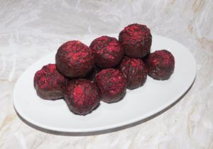 Valentine's Raspberry Ruffle Truffles 