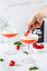 High Protein Strawberry Mojito Jelly