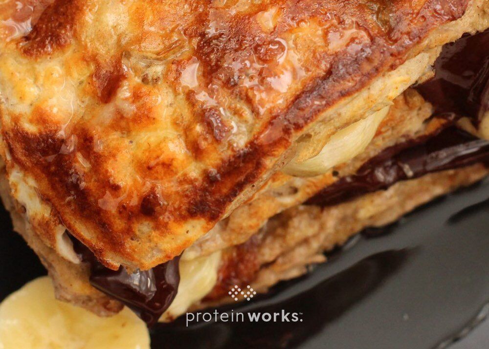 Protein French Toast + Banana + Dark Chocolate