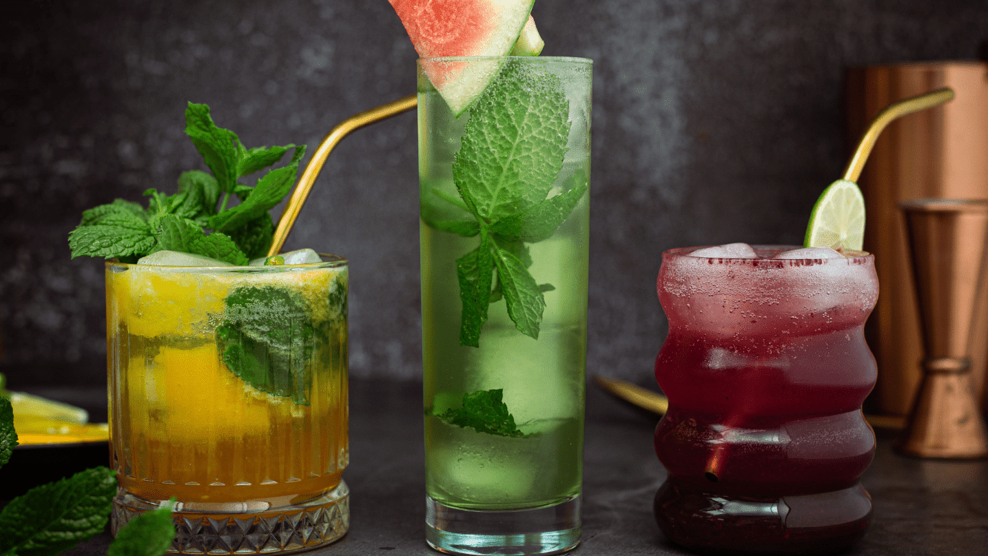 Clear Protein Powder Mocktails