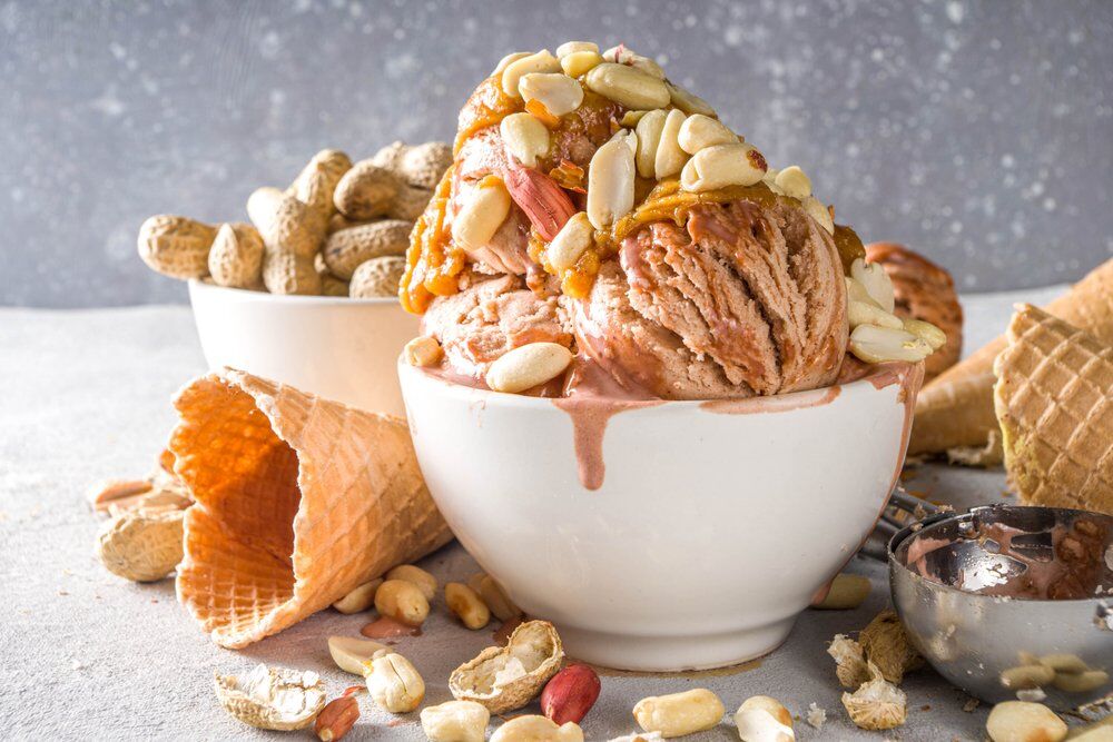 Erdnuss Protein Eis