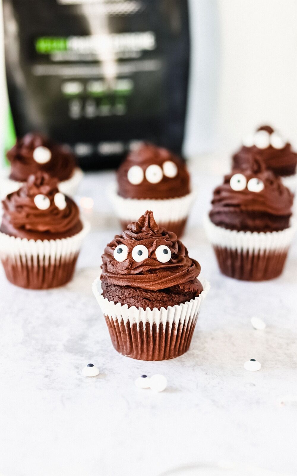 muffins veganos de chocolate