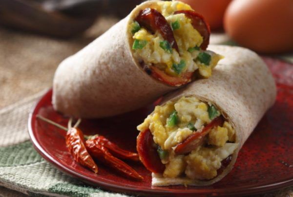 Burrito Con Chorizo e Uova