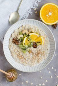 Porridge protéiné saveur tarte aux pommes