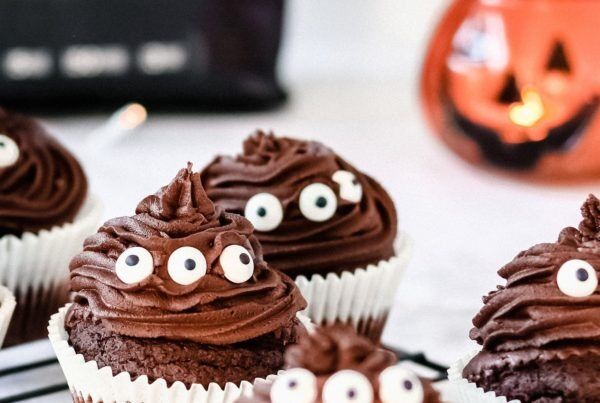 Cupcakes Halloween au Chocolat Simple et Vegan